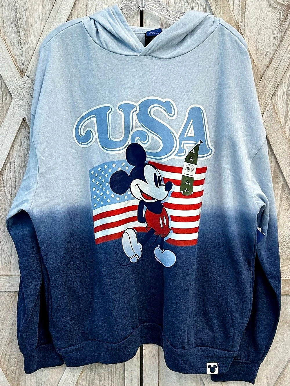 Disney Men's Mickey Mouse America 250 Spirit of 76 USA Graphic Hoodie Mickey